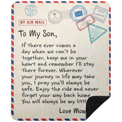 To my son 50x60 blanket