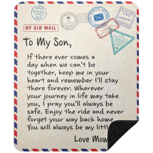 To my son 50x60 blanket
